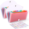 2Pcs Receipt Coupon Organizer, 13 Pockets Small Accordion File Organizer by Nicecho