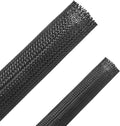 50ft - 1/2 Inch & 1/4 Inch Expandable Braided Cable Sleeve, Braided Wire by Besteek