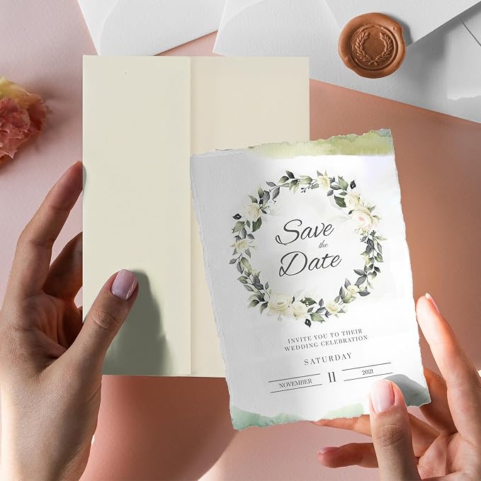 A7 ivory Invitation 5x7 Envelopes - Image 2