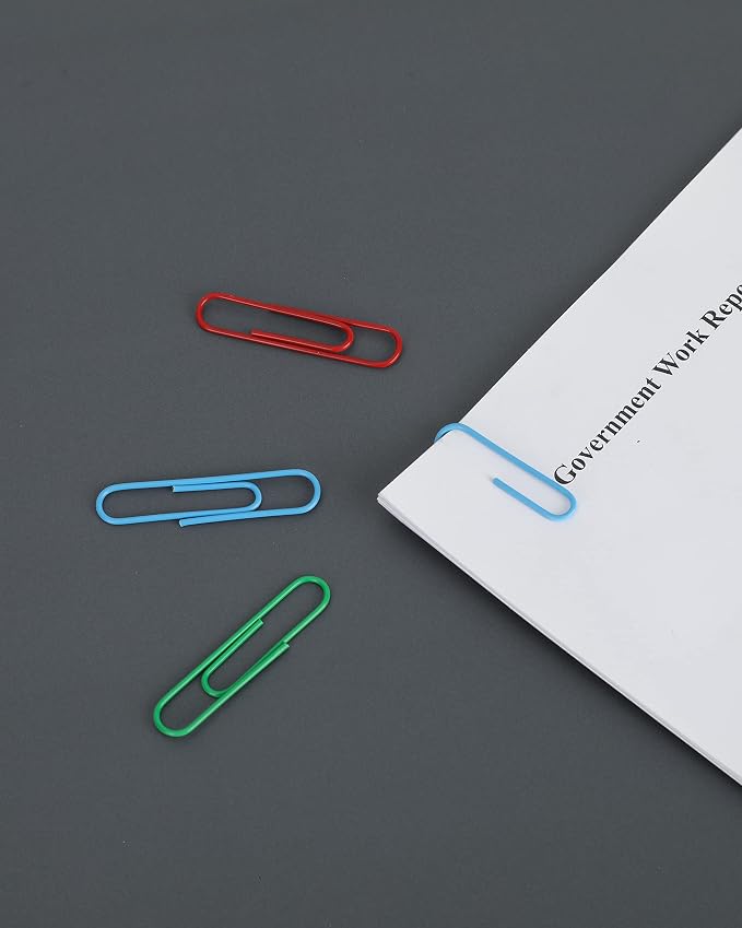 PAPERPAL Paper Clips, 2 in & 1-2/7 in, school and personal use; 180 jumbo - Image 5