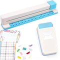 2 Pcs/Sets 30 Holes Binding Punch and Tab Machine, Loose Leaf Paper Punch by CYFUNDESIGN