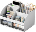 COMFYROOM Desk Organizer with 6 Compartments and 2 Drawers, Plastic Makeup by COMFYROOM