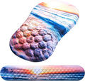 Mouse Pad Wrist Support, Laokiiy 2 in1 Keyboard Wrist Rest+ Ergonomic Mouse Pad by Laokiiy