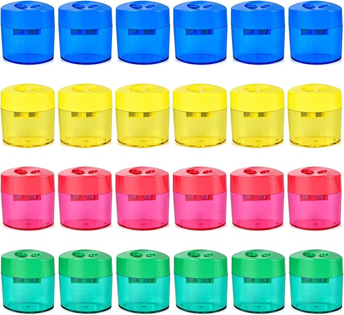 24Pcs Pencil Sharpener Manual by AUSTARK