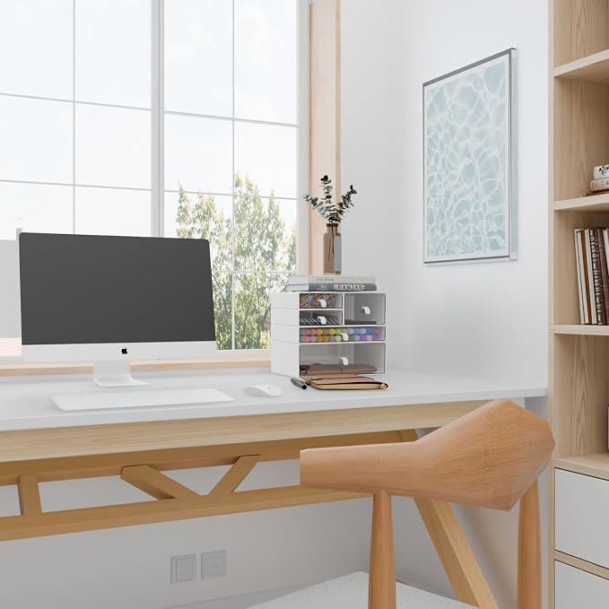Desk Organizer Set, DIY Craft & Vertical Space Saving, Stationery Organization - Image 2