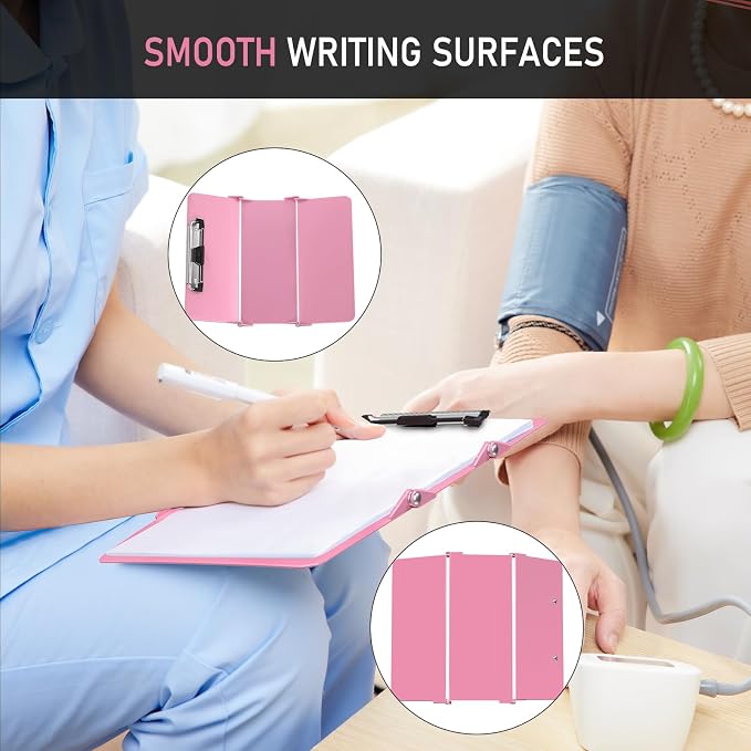 Nursing Clipboard Foldable Without Edition Cheat Charts, 3 Layers Aluminum - Image 3