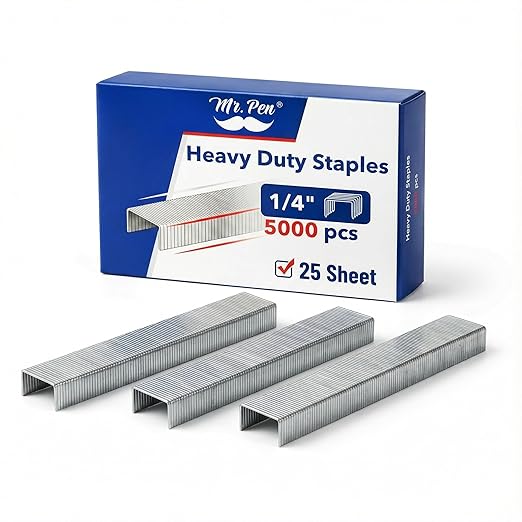 Mr. Pen- Heavy Duty Staples Office Supply, 1/4 inch Length, Office Staple by MrPen