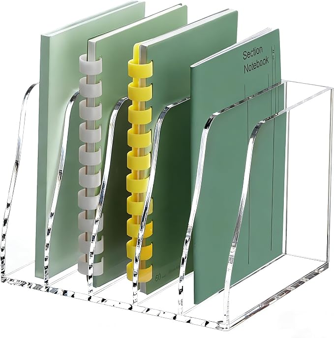 YUXUN Clear Acrylic File Folder Holder by AcrylicBusinessCardHold