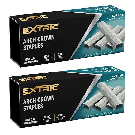 B8 Staples 1/4 inch Heavy Duty Staples by EXTRIC