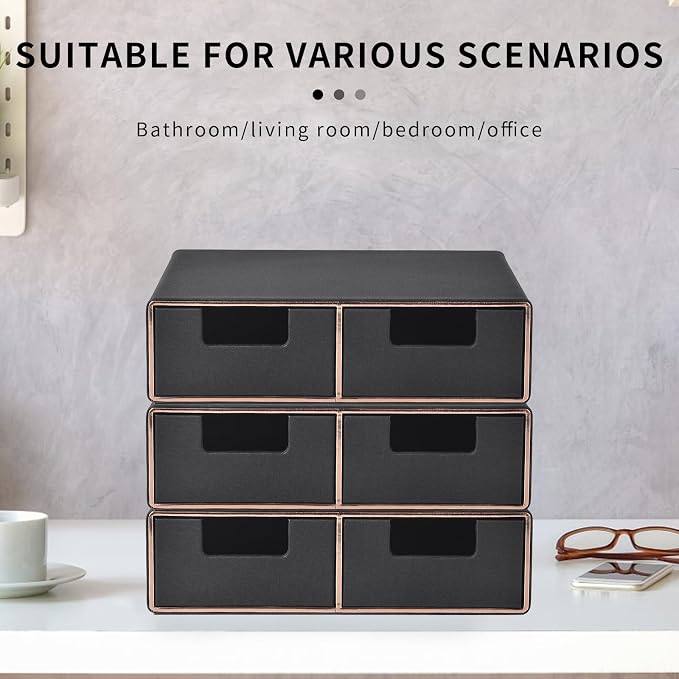Linen Leather Desk Organizer and monitor stand - Image 4