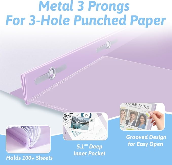 Ndsox 5 Pack Clear Front Report Covers - Image 3
