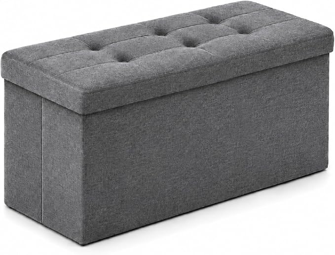 ALASDO 30 Inch Folding Storage Ottoman Bench by ALASDO