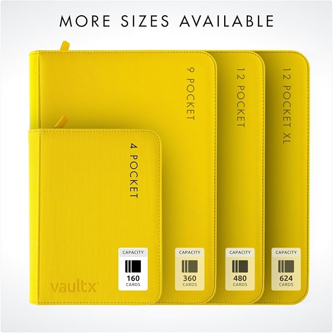 Vault X 4 Pocket Zip Binder, 160 Cards, Exo-Tec Material, 20 Side-Loading Pages - Image 8