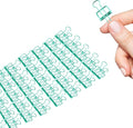 Small Binder Clips, 36 Pack, 3/4 Inch, Standard 19mm, Hollow Out Green by Makanu