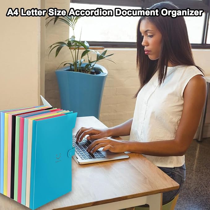 xlehoel 10 PCS Expanding File Folders, A4 Letter Size Accordion Organizer Folder - Image 6