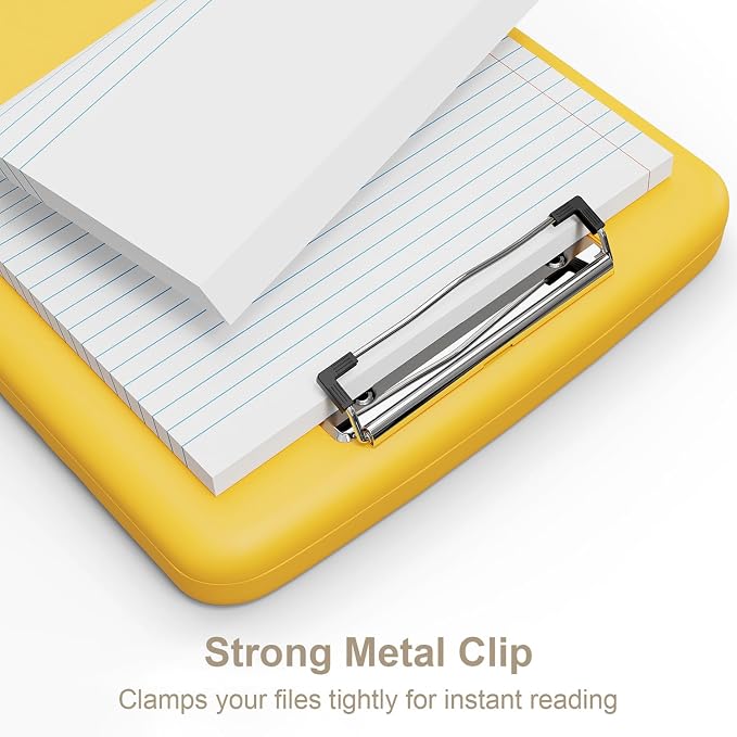 Piasoenc Clipboard with Storage, 8.5 x 11 Organization Box with Pen Holder and - Image 4