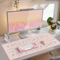 iCasso Pink Desk Cover Mat, Big Mouse Pad by iCasso