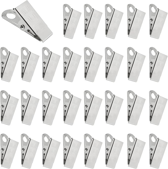 ID Badge Holder ZZLZX 30PCS Alligator Style Metal ID Clip Findings, Premium by ZZLZX