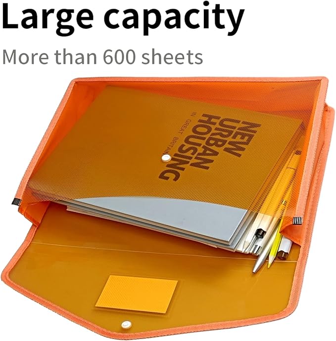 YoeeJob Plastic File Folders Legal Size 2 Pcs, Expandable Document Folder - Image 4