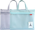 Pendancy Mesh Zipper Pouch 11x13.7 in, A4 Size Foldable Document Storage by Pendancy
