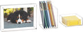Mind Reader 3-Piece Desk Organizer Set, Pen Holder, Photo Frame and Sticky Note by MindReader