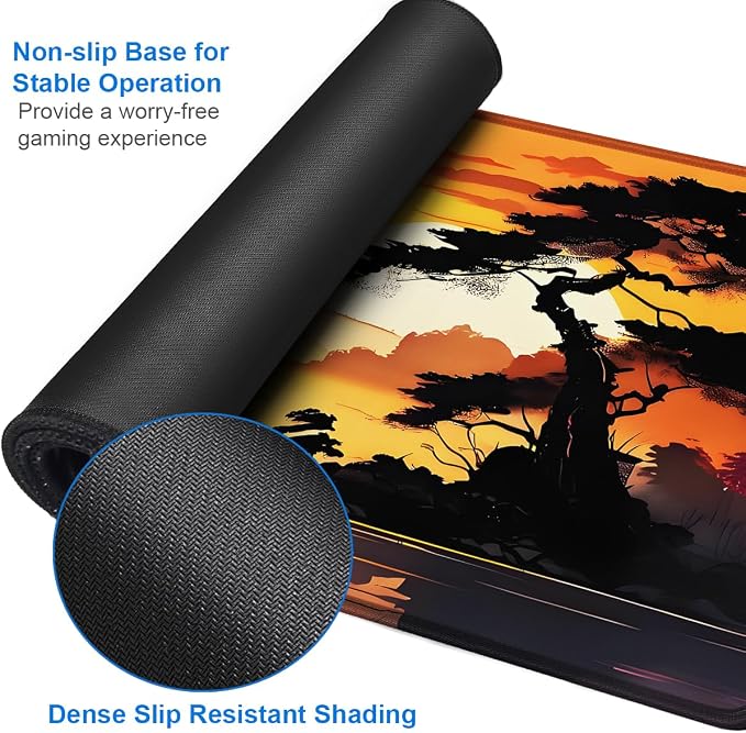 Mouse Pad Gaming, 31.5x15.7 inch Large Extended Computer Keyboard Mouse Mat - Image 4
