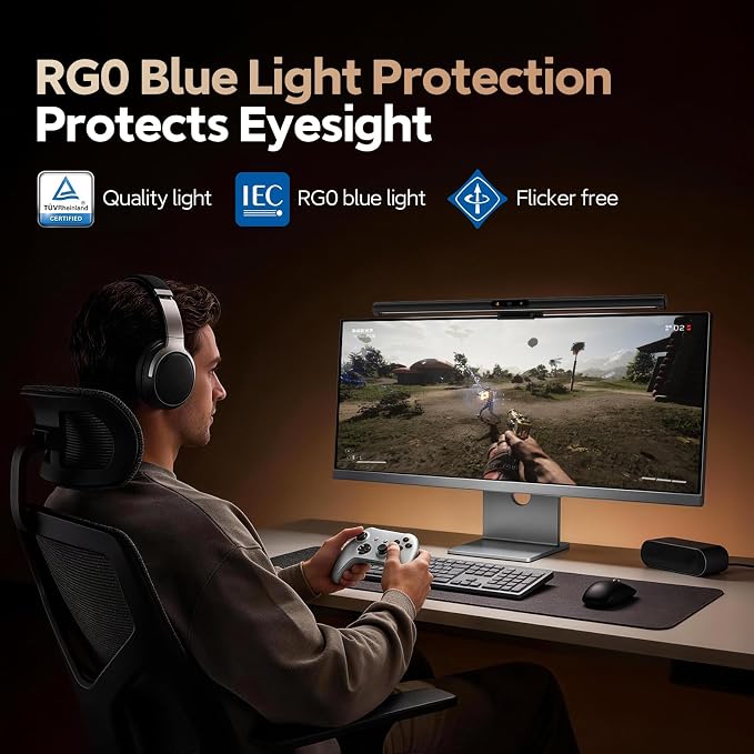 LYMAX Monitor Light Bar, Eye-Care USB Computer Lamp - Image 3
