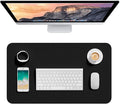 Hsurbtra Desk Pad, 23.6" x 13.8" PU Leather Desk Mat, M Extended Mouse Pad by Hsurbtra