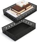 Desk Drawer Organizer, A4 Large Metal Mesh Desk Organizer Tray, Carved Hollow by EsOfficce