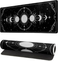 Sun Moon Gaming Mouse Pad Black Large Mouse Pad by Siski