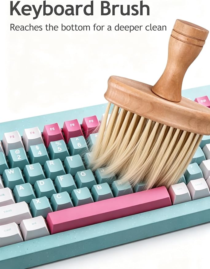 Keyboard Cleaning Brush, Wooden Piano Cleaner Brush, Instrument Dusting Brush - Image 2