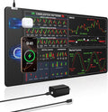 Wireless Charging Mouse Pad for Stock Market Invest Day Trader, 31.5"x15.8" by abcmat