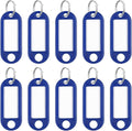 Uniclife 10 Pieces Key Tags 2 Inch Soft Plastic Key Chain Tags by UnicLife