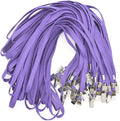 Bird Fiy Purple Lanyards 100 Pack Bulk Badge Lanyards by BirdFiy