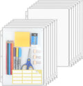 KTRIO 24 Pack Binder Pockets, 8.5 x 11 Zipper Pouches by KTRIO