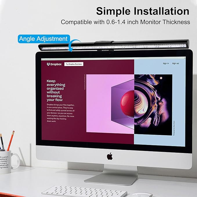 Computer Monitor Lamp, Screen Light Bar Eye Caring, Keyboard Lamp - Image 5