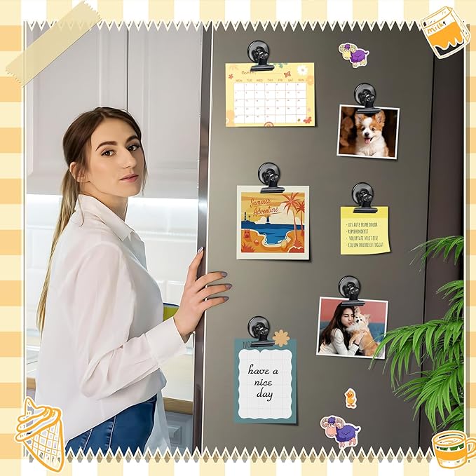 Grtard 500pack Magnetic Clips Heavy Duty, Refrigerator Magnets, Scratch Free - Image 3