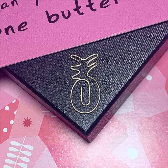 OWLFAVO 40pcs Pineapple Shape Paper Clips - Image 5