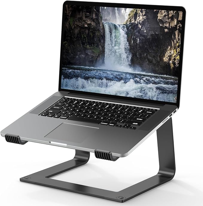 Tonmom Laptop Stand for Desk, Aluminum Laptop Riser Holder, Removable Metal by Tonmom
