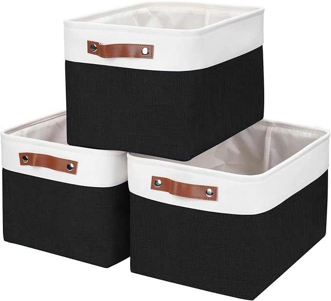 Bagnizer Storage Bins Large Fabric Storage Baskets by Bagnizer