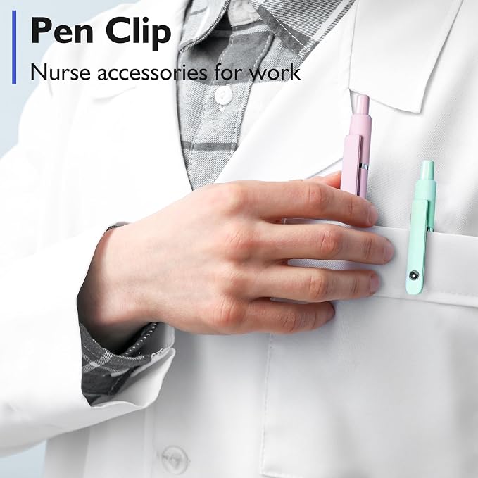 Vanhench 5Pcs Gel Pens, 0.5mm Black Ink Cute Pens - Image 3