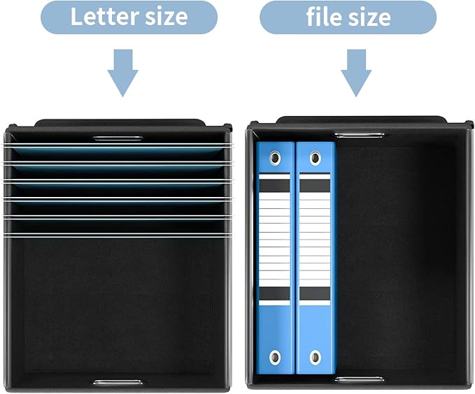 File Organizer Box with Lid, Collapsible File Folder Organizer - Image 3
