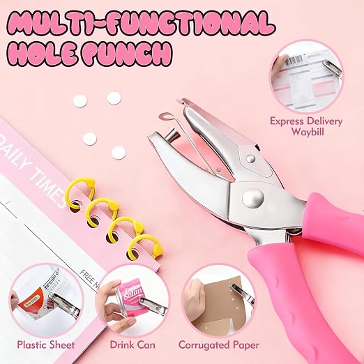 Single Hole Punch, Office and Classroom, Handheld Circle Small Hole Paper Punch - Image 6