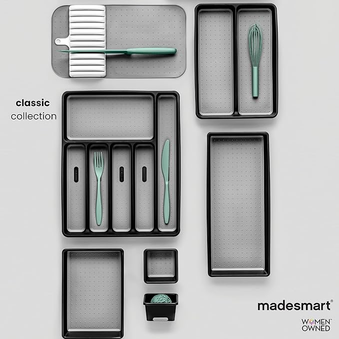 madesmart 4 Compartment Drawer Organizer, Office Tools, & Small Household Items - Image 7