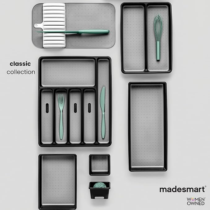 madesmart 4 Compartment Drawer Organizer, Office Tools, & Small Household Items - Image 5