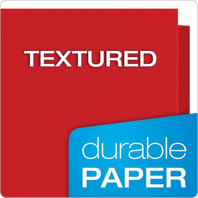 Oxford 2 Pocket Folders, Textured Paper, Letter Size, 50 Per Box - Image 4