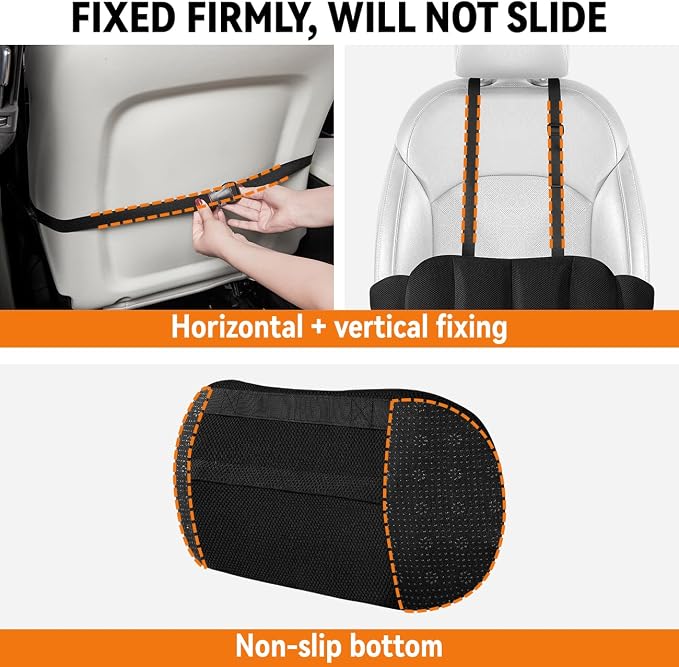 Lumbar Support Pillow for Car, Back Support for Car Seat Cushion, Adjustable - Image 4
