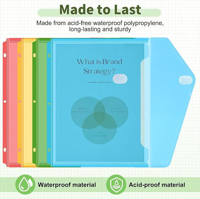 Sooez 48 Pack Binder Folders Organizer - Image 3