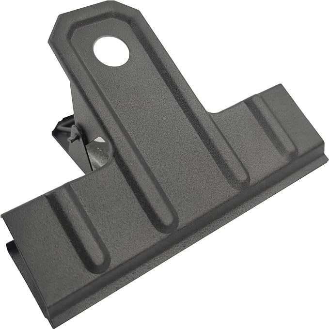 Locci Black Large Bull Clips, Jumbo Binder Clips by Locci