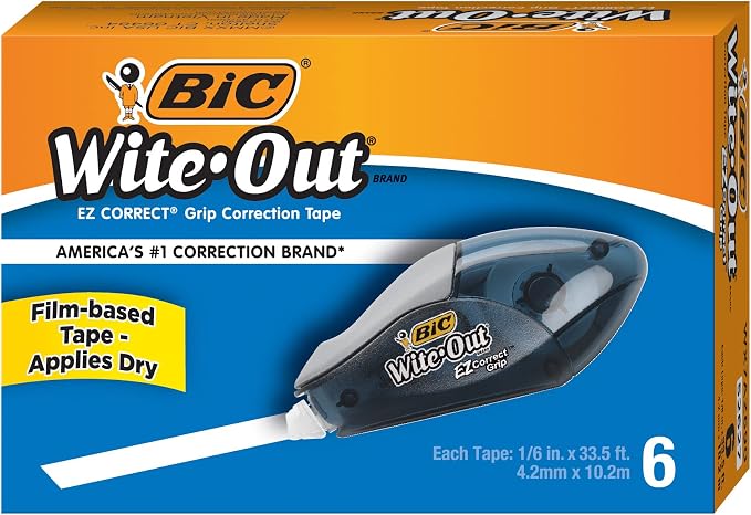 BIC Wite-Out Brand EZ Correct Grip Correction Tape by BIC